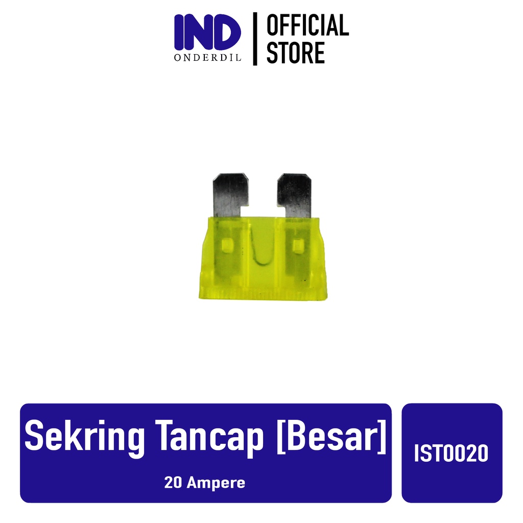 Sekring/Sikring Tancap/Fuse Blade Besar 20 Ampere / 20 A