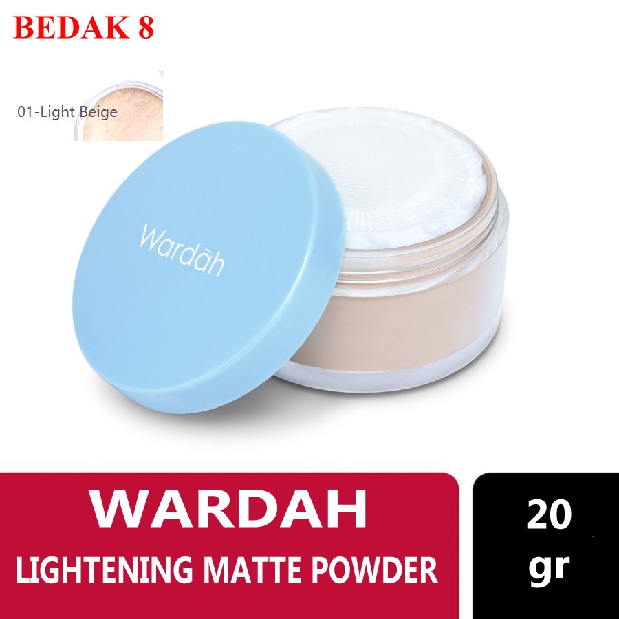 Wardah Lightening Matte Powder 20 g - Bedak Tabur - Loose Powder