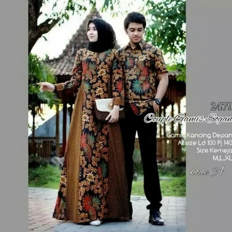 Maura Couple - Sania Ruffle Batik Couple Ori Ndoro Jowi DNT Garansi Termurah Shopee - SHOPASHOP SOLO-KODE A