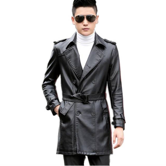 Coat Kulit Pria Leather Jaket Blazer Korea Winter Autumn Dresscode