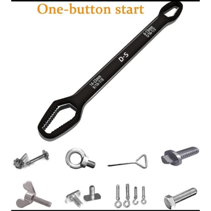 KUNCI RING UNIVERSAL DOUBLE HEAD Wrench Adjustable KUNCI RING MULTI SIZE