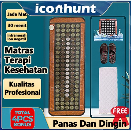 【100% Baru】 Matras Terapi Kesehatan Matras Royal Jade Mat 2 in 1/3 in 1 Terapi Kesehatan Multifungsi Imperial Jade Mat Ion Negatif Inframerah Panas dan Dingin Infrared Fisioterapi