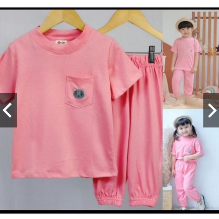SET CANTIKA UNISEX ANAK / SETELAN JOGGER ANAK - SETELAN ANAK SMILEE  USIA 1-6 TAHUN