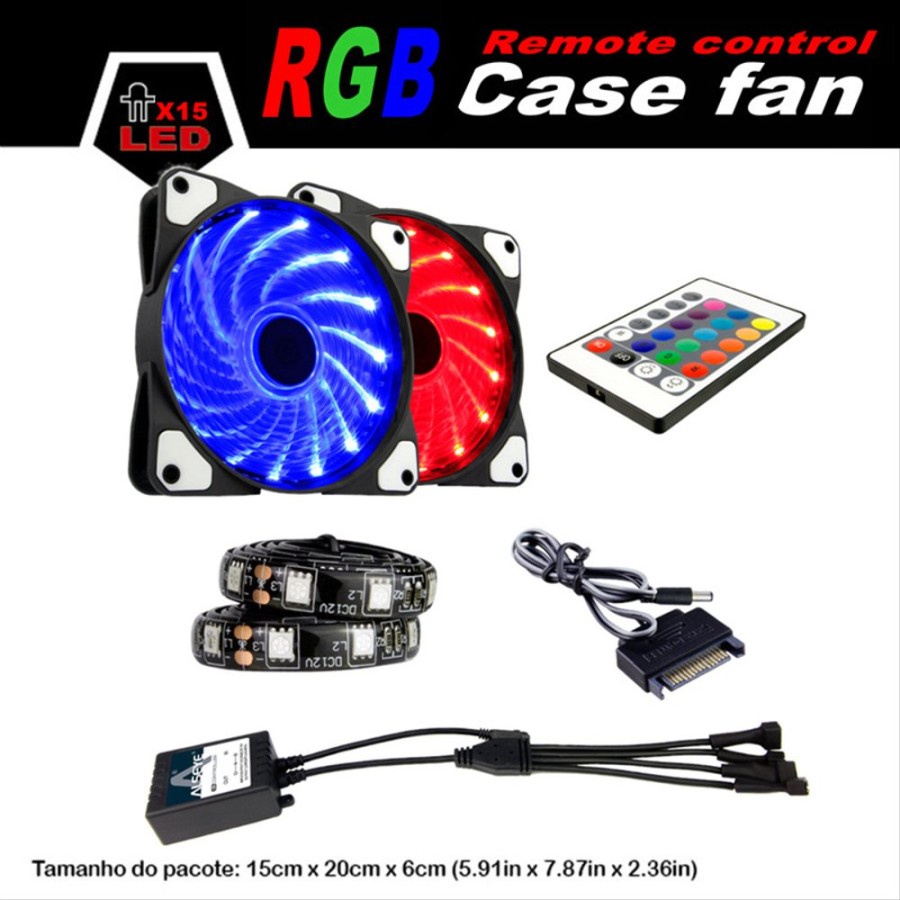 Alseye Fan Case SoonCool RGB + CONTROLLER SET CLS-200 ORIGINAL - 2 Pcs