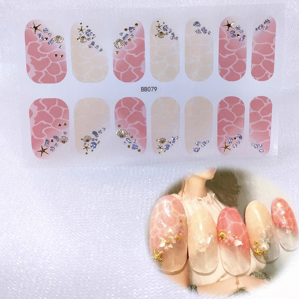 Bb071-090 Stiker Kuku 3d Motif Mutiara / Berlian Imitasi Untuk Nail Art / Manicure Diy