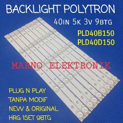 LAMPU BL LED BACKLIGHT TV POLYTRON 40INCH PLD40B150 PLD40D150 LED BL BACKLIGHT POLYTRON 40IN PLD 40B