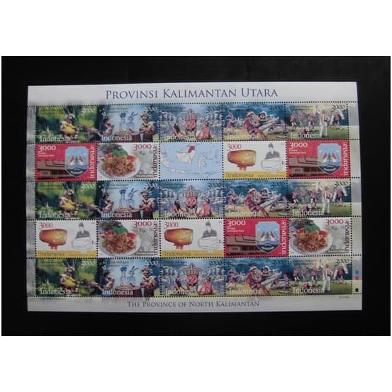 

PERANGKO PROVINSI KALIMANTAN UTARA FULL SHEET - 2015