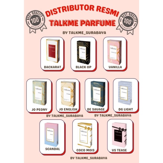 DISTRIBUTOR TalkMe Parfum