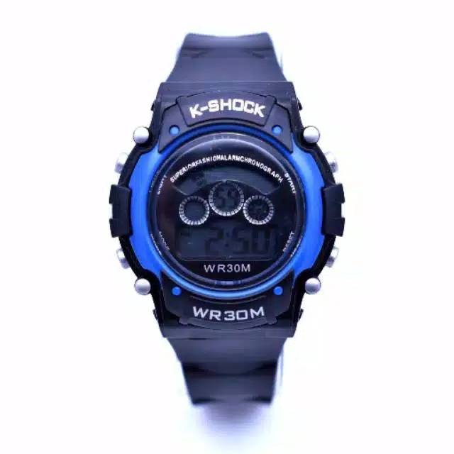 Jam Tangan Pria K-Shock Digital Strap Rubber