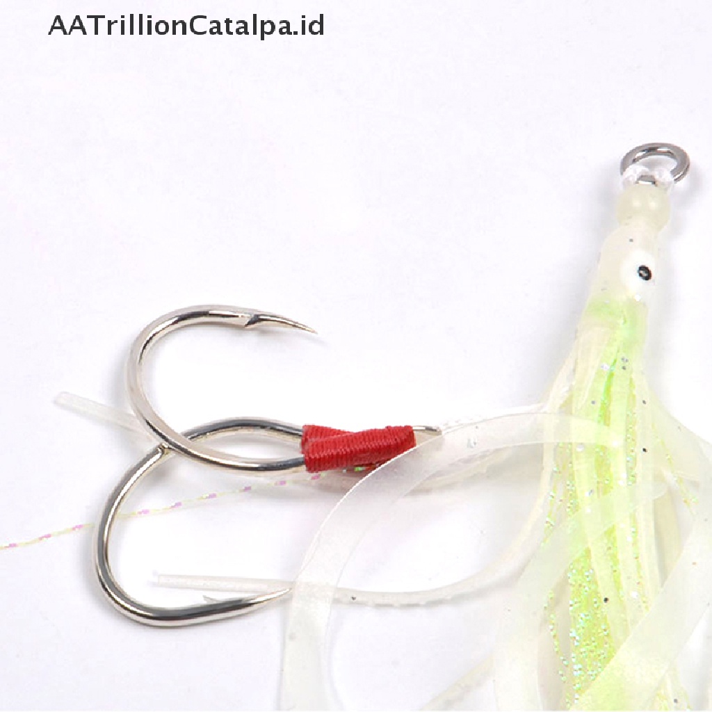 Aatrillioncatalpa 2pcs Kail Pancing Bentuk Cumicumi Menyala Untuk Memancing Di Laut