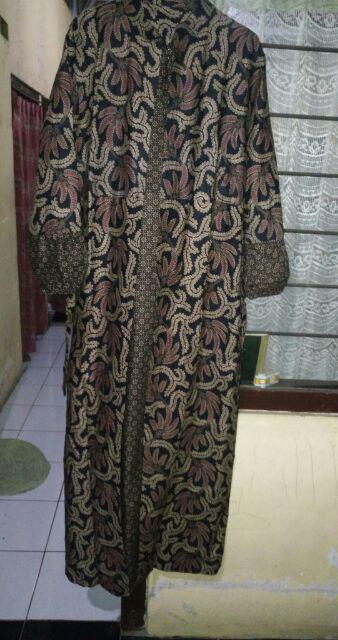 Gamis Cardy Batik - Gamis Sogan