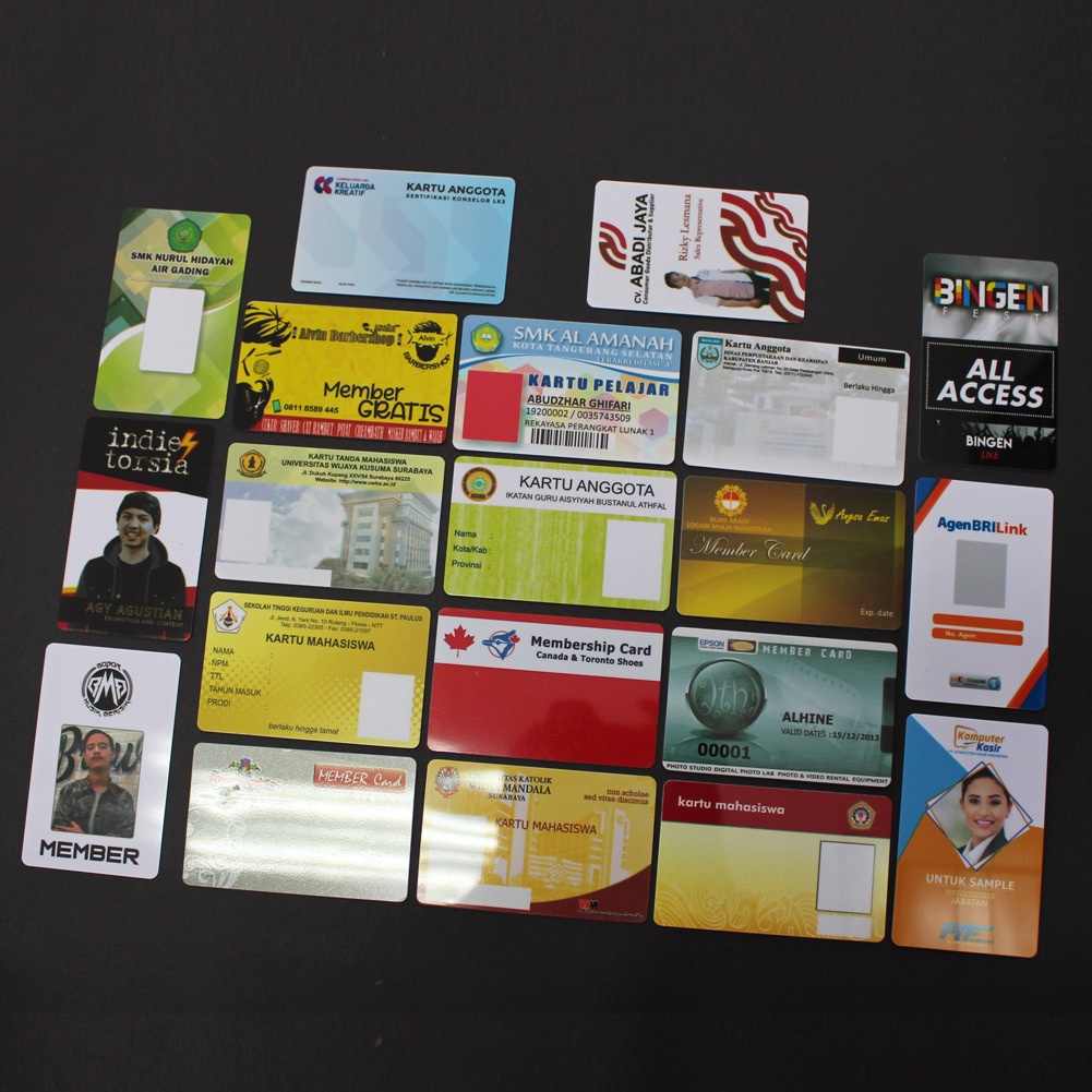 

kartu custom idcard,kartu anggota ,siswa