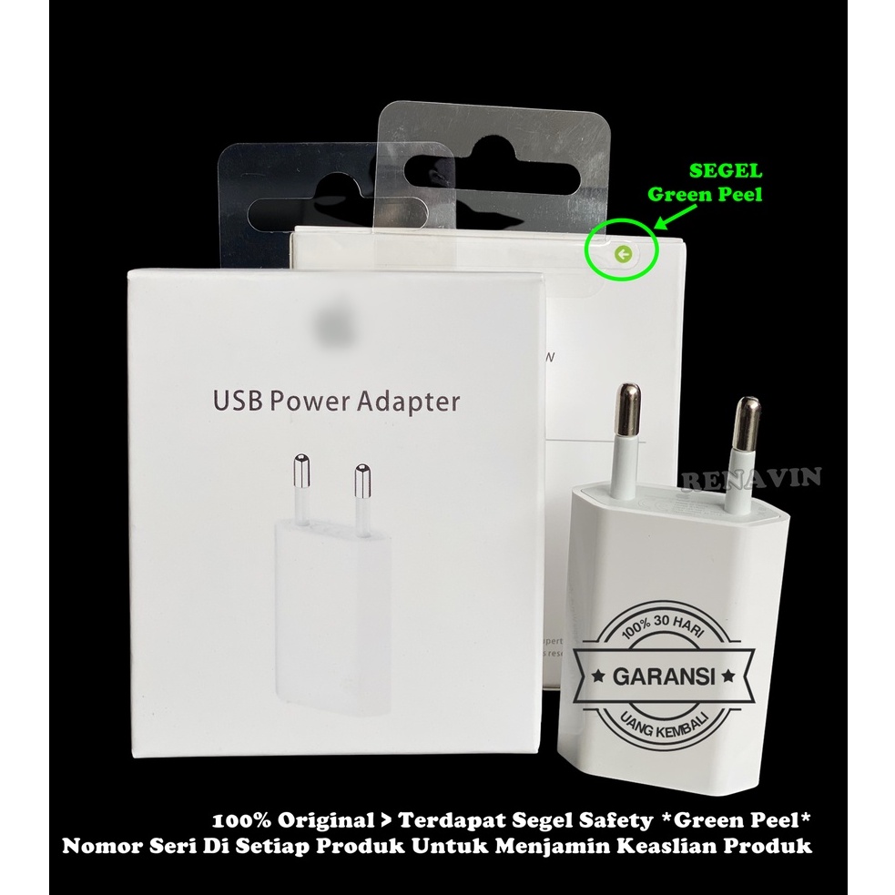 (Original Bergaransi) Adaptor/Adapter !Phone Kepala Charger Kepala Casan Handphone