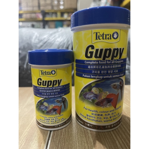 TETRA GUPPY 30GR (100ml) / 75 GR (250 ML)MAKANAN IKAN GUPPY / GERMANY