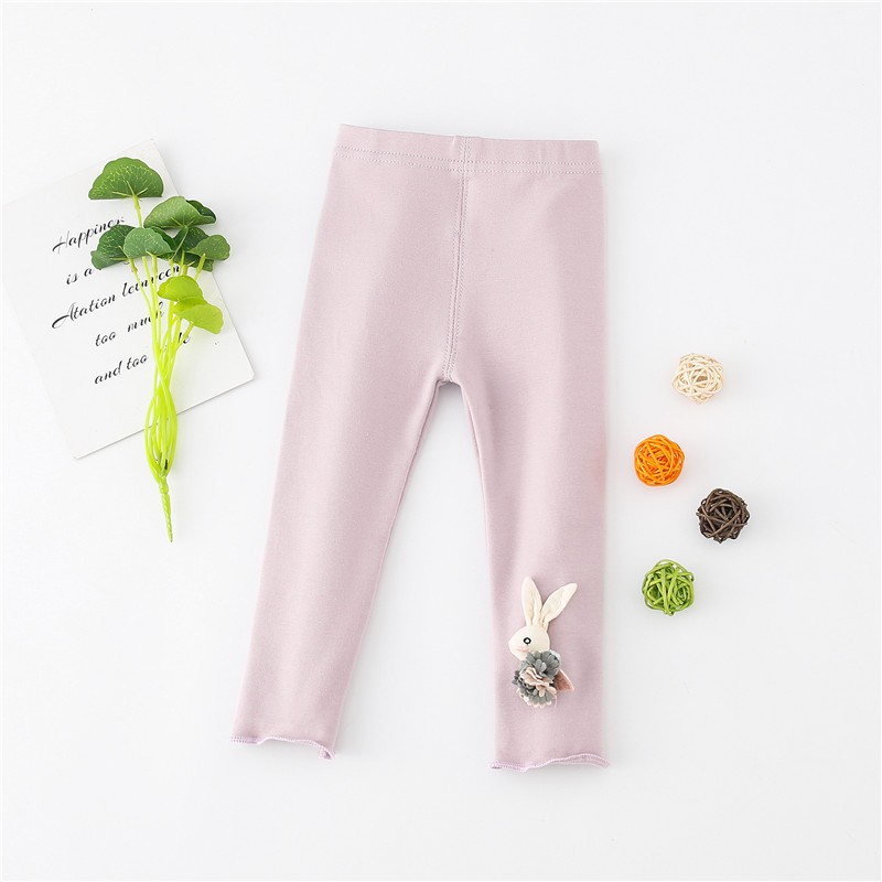 LG15-Legging Anak Perempuan Katun Kelinci Polos