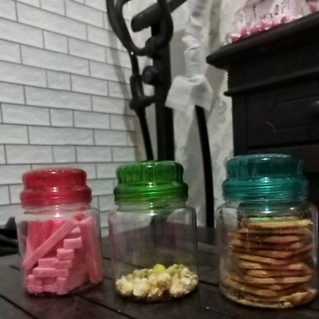 Toples Snack Anti Pecah Kedap Udara Coral Sparkling Canister Set Small (set Of 3) Aman Masuk Freezer