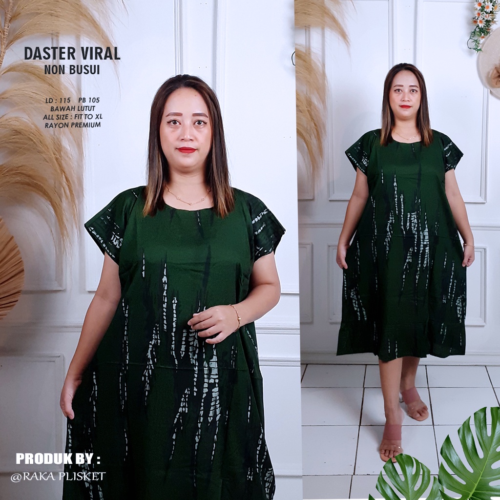 DASTER RUFFLE | DASTER VIRAL MOTIF | DASTER KEKINIAN | DASTER RAYON MURAH BAWAH LUTUT NON BUSUI-MOTIF 62