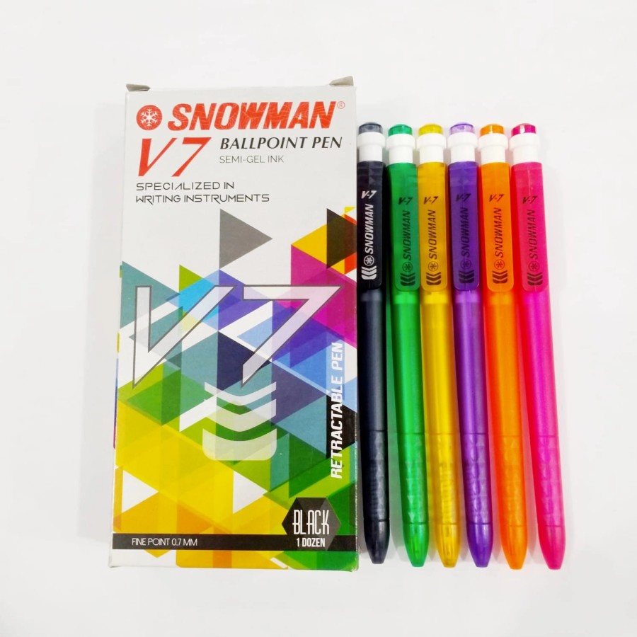 

Ballpoint Pulpen Snowman V7 Ecer