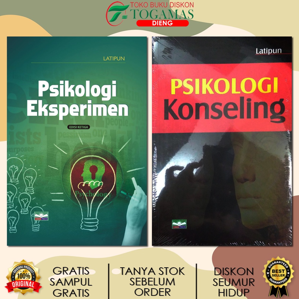 PSIKOLOGI EKSPERIMEN ED. 3 &amp; PSIKOLOGI KONSELING KARYA LATIPUN / UMM PRESS