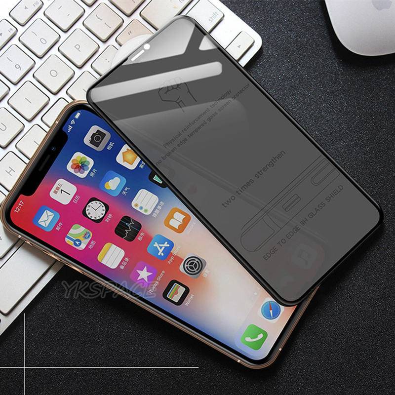 Pelindung Layar Tempered Glass 3D Anti Spy Untuk iPhone 13 12 11 Pro Max Mini X XR XS Max 7 8 6 6s Plus SE 2020 2022