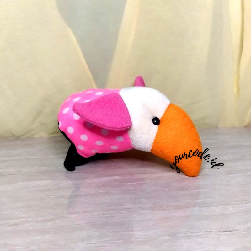 BONEKA BURUNG BEO PARROT MAINAN ANAK BONEKA LUCU