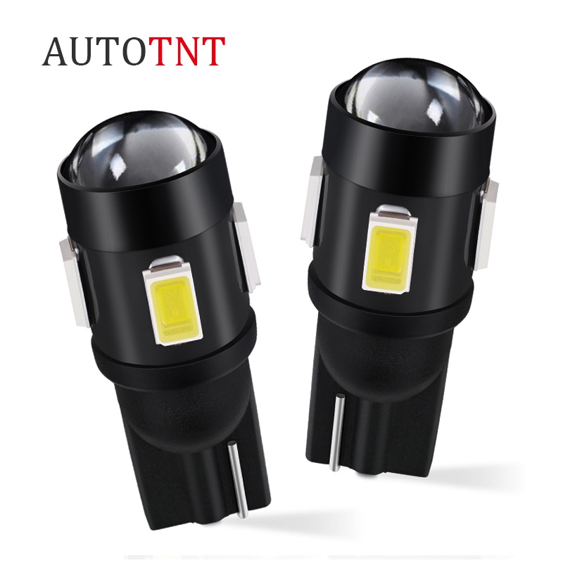 1pc Lampu LED T10 W5W 194 168 2825 5730Chips 6SMD 12V Warna Putih Untuk Interior Mobil