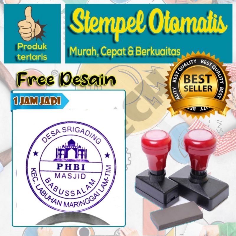 

Stempel Masjid / Stempel Mushola/ Stempel Otomatis Ukuran D40