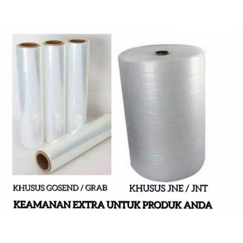 

Bubble Wrap JNE/JNT/Plastic Wrapping GOSEND/GRAB (Tambahan Packing)