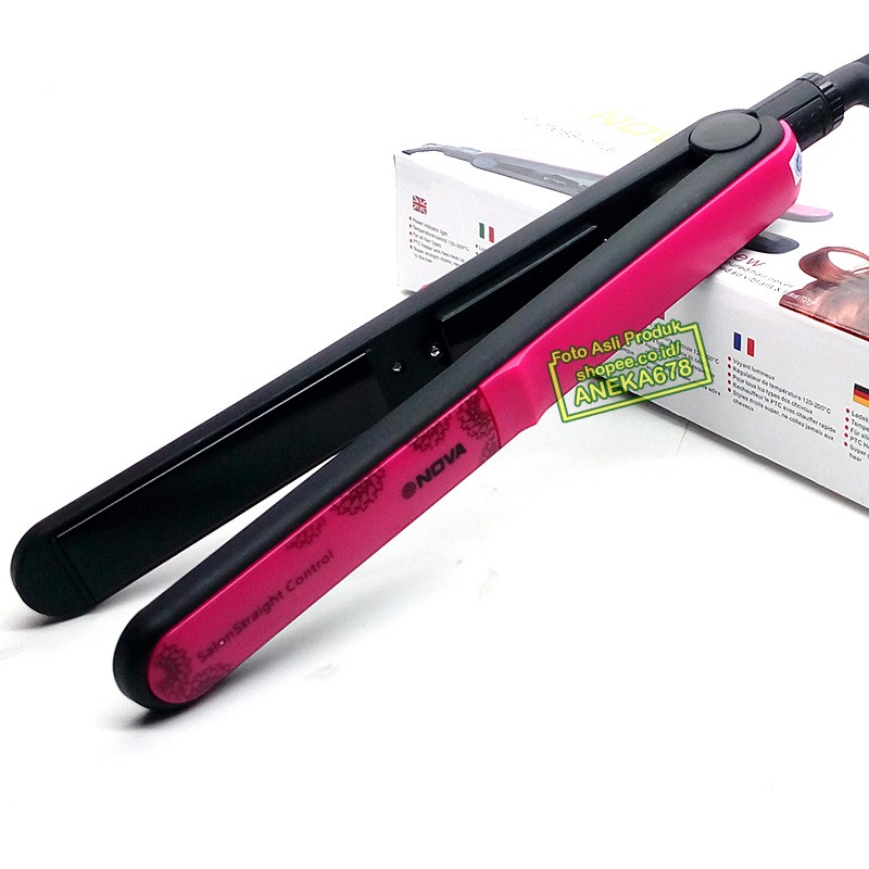 NOVA NHC 817 CRM ALAT CATOK RAMBUT CATOKAN LURUS CURLY HAIR IRON KERAMIK PENGERITING RAMBUT