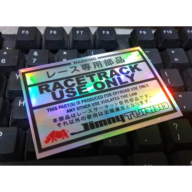 stiker racetrack jimny turbo zero57 Ayo Beli