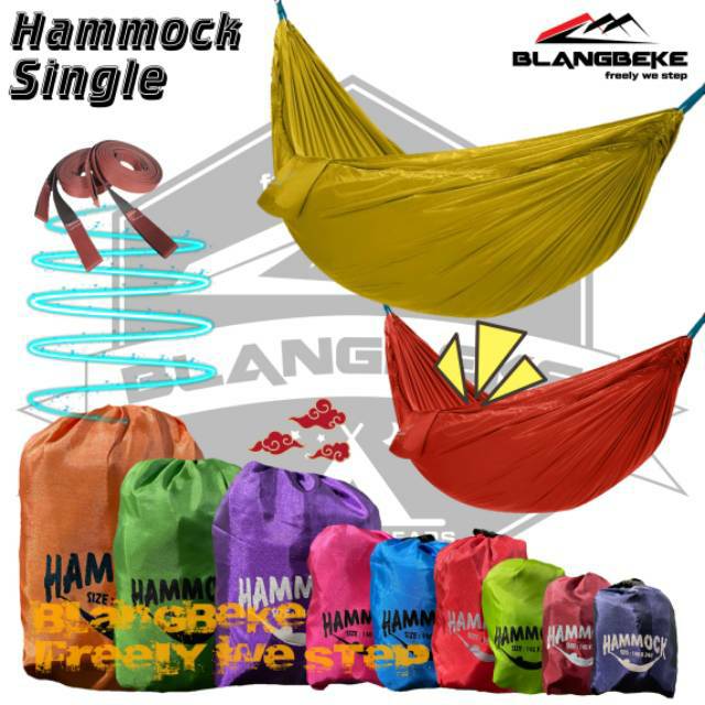 Hammock DOUBLE - HAMMOCK SINGLE traveling include webbing