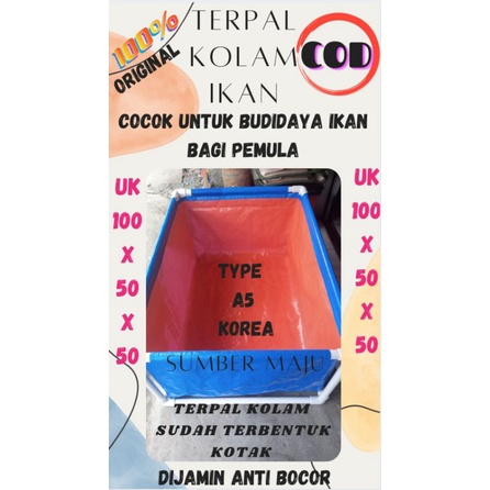 terpal kolam A5 korea 100 x 50 x 50
