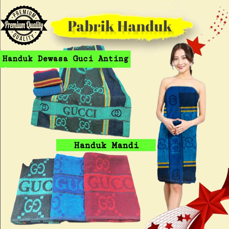 Handuk Gucci Jumbo 80x150 - Handuk Mandi Dewasa - Handuk Tebal - Handuk Murah - Handuk Gucci