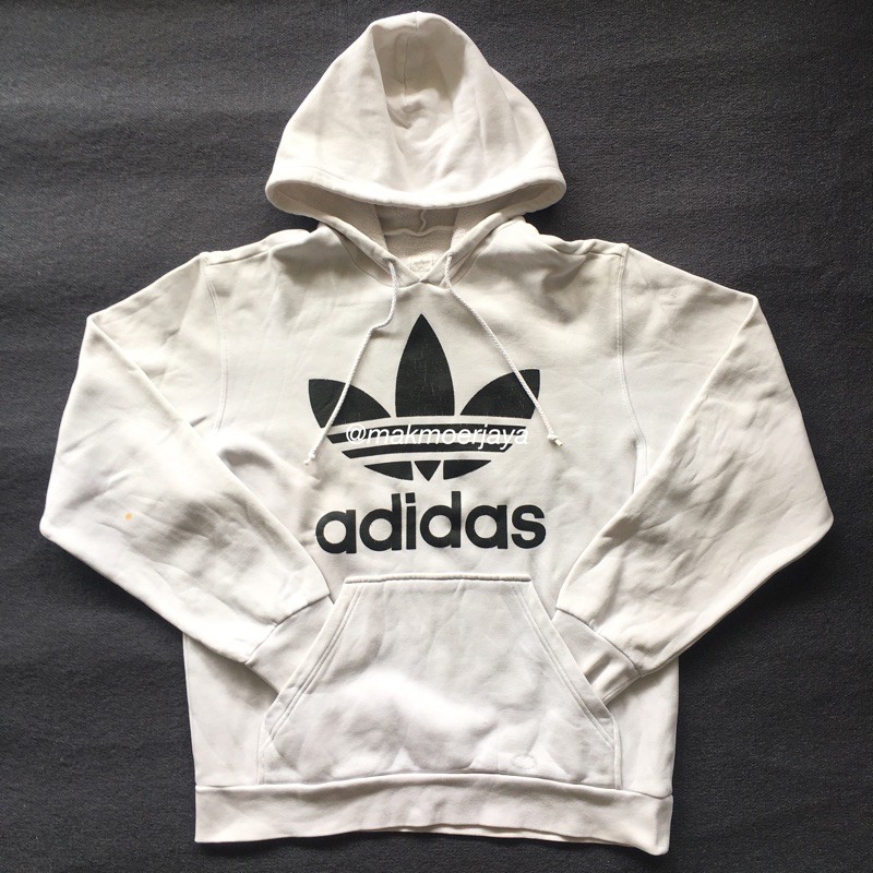 Hoodie Adidas Trefoil White