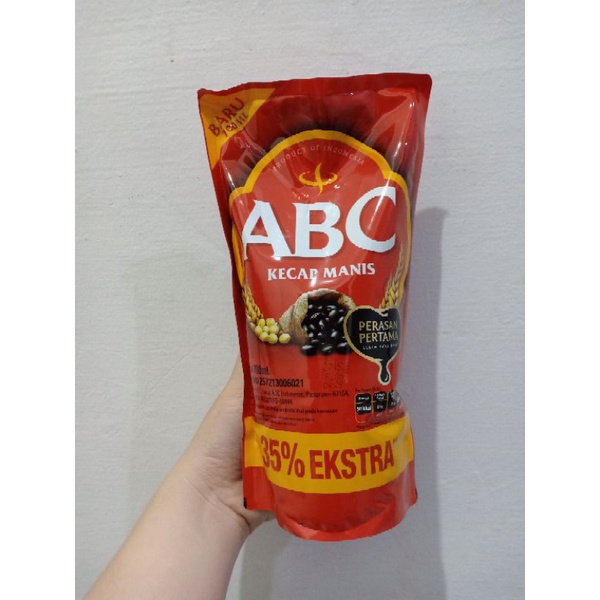 

ABC Kecap Manis Refill 700ml/35% Ekstra/Lebih kaya rasa