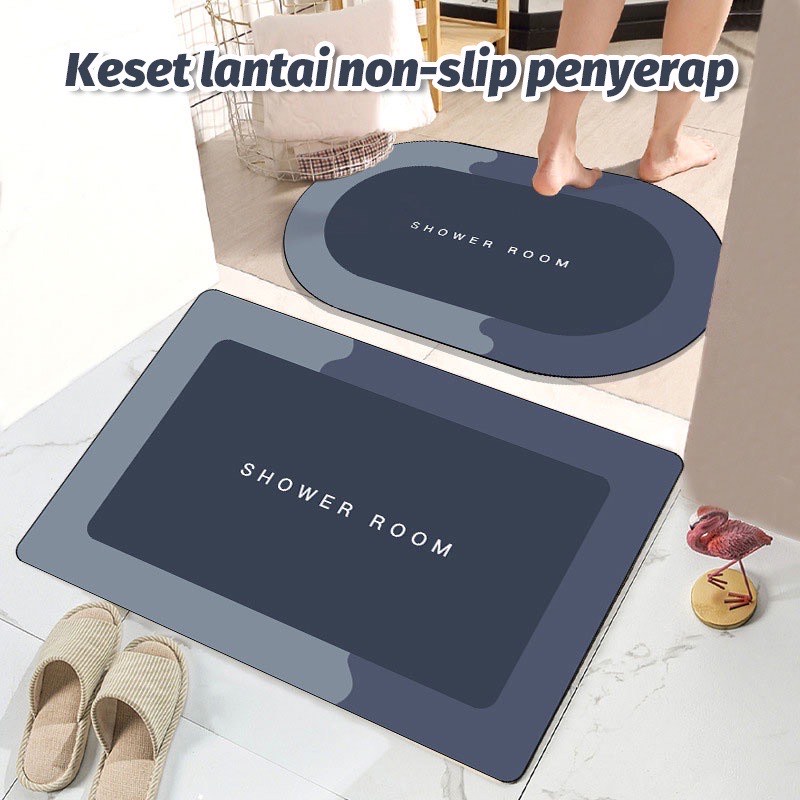 Keset kaki Diatomite Keset Kaki Anti Slip Keset Kamar Mandi Serap Air keset lantai