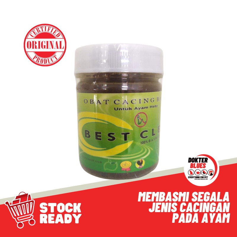 BEST CLEAR Kecil (180gr) Obat Cacing Ayam Best Clear