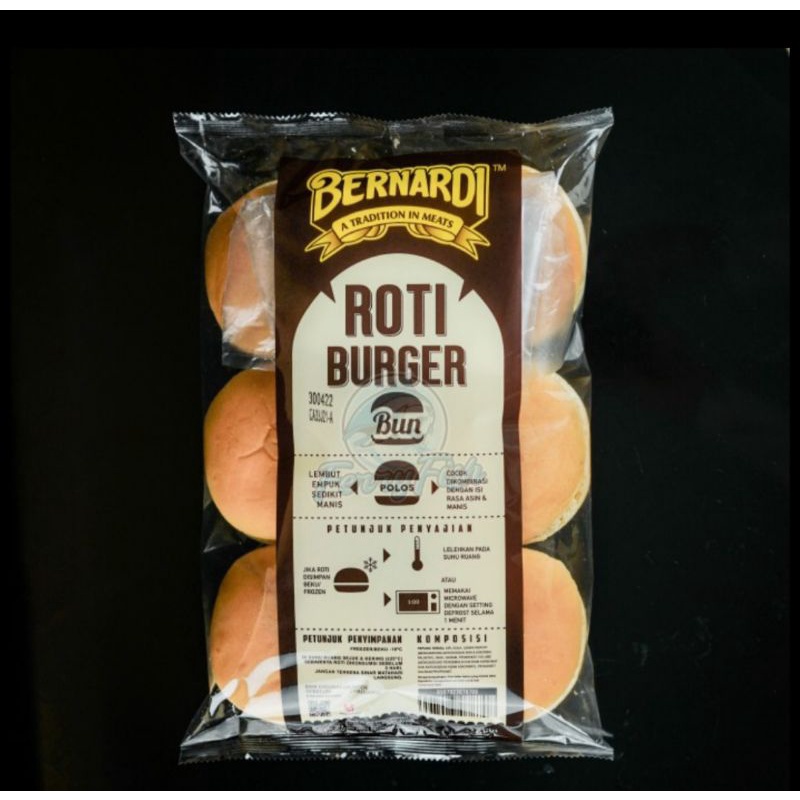 

Roti burger bun polos isi 6 biji