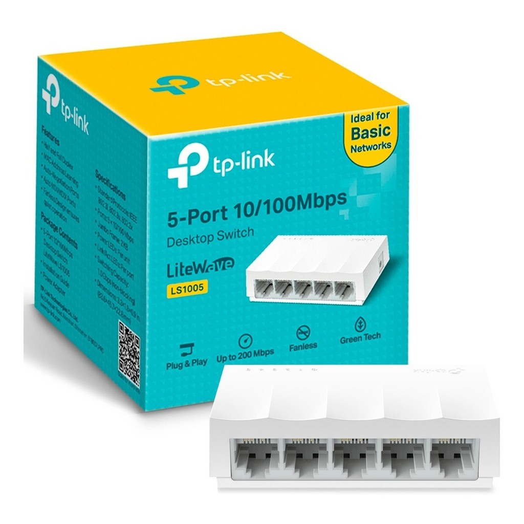 LS1005 | SWITCH HUB TP-LINK TL-LS1005 5 PORT 100 MBPS ORIGINAL RESMI