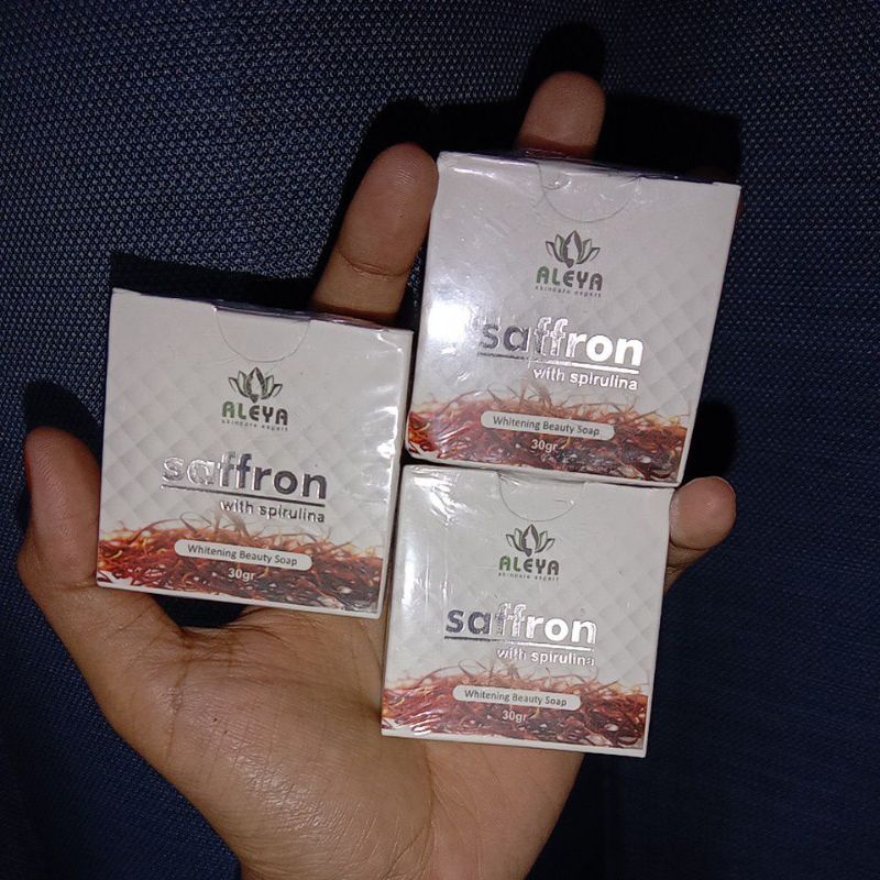ORIGINAL BPOM ALEYA SABUN SAFFRON WITH SPIRULINA
