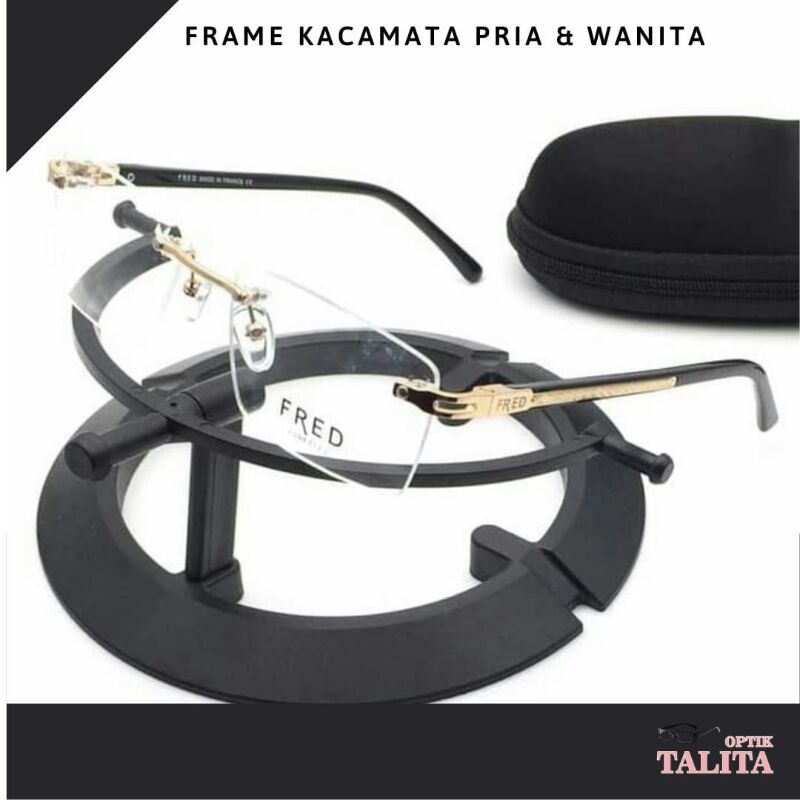 Frame Kacamata Elegan Frameless Grade Original | frame kacamata minus
