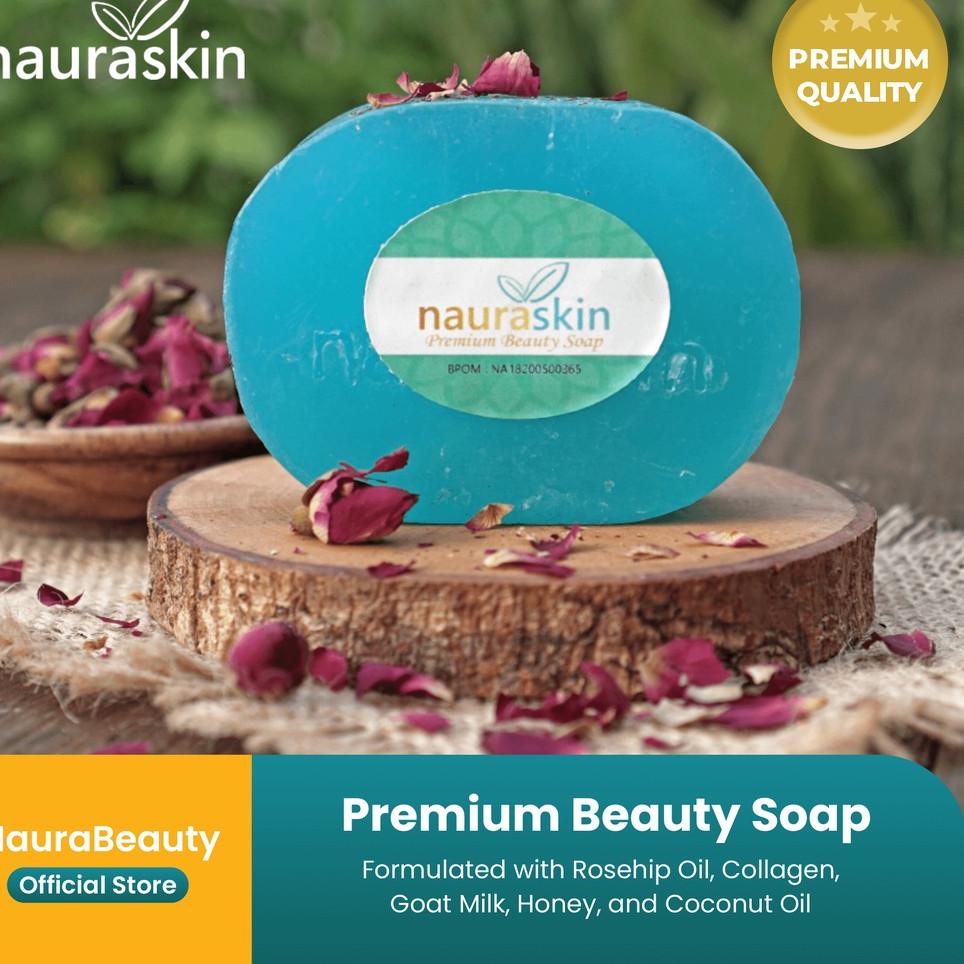 (Model terkini) Nauraskin Premium Beauty Soap ORIGINAL | BELI 2 GRATIS 1 | BISA COD ➔ Ready `