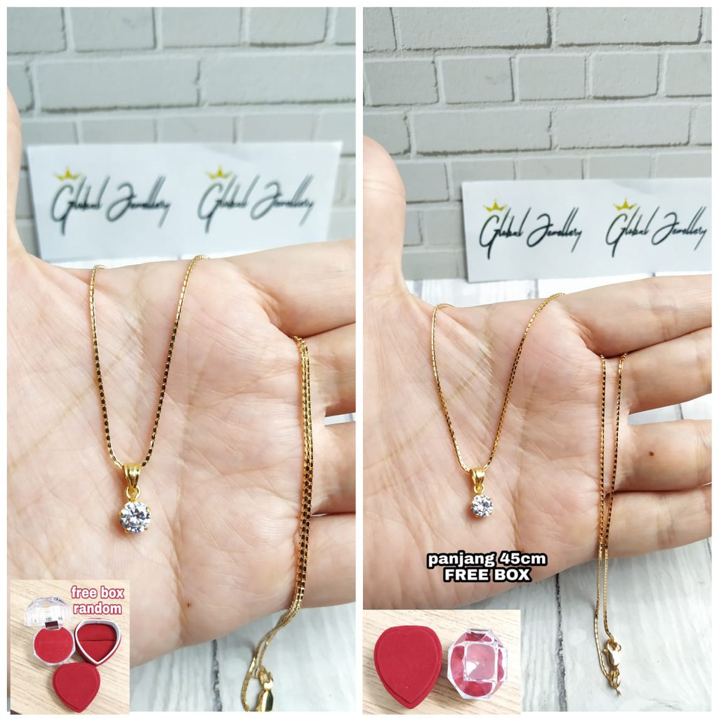 KALUNG LIONTIN DESI GOLD PERAK ASLI S925 LAPIS EMAS 24K KALUNG LIONTIN DESI GOLD PERAK ASLI S925 LAPIS EMAS 24K