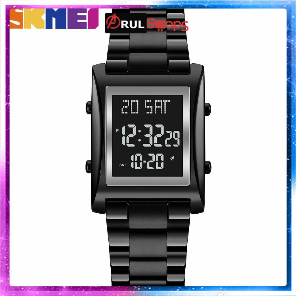 SKMEI Jam Tangan Digital Pria Strap Stainless Steel - 1812