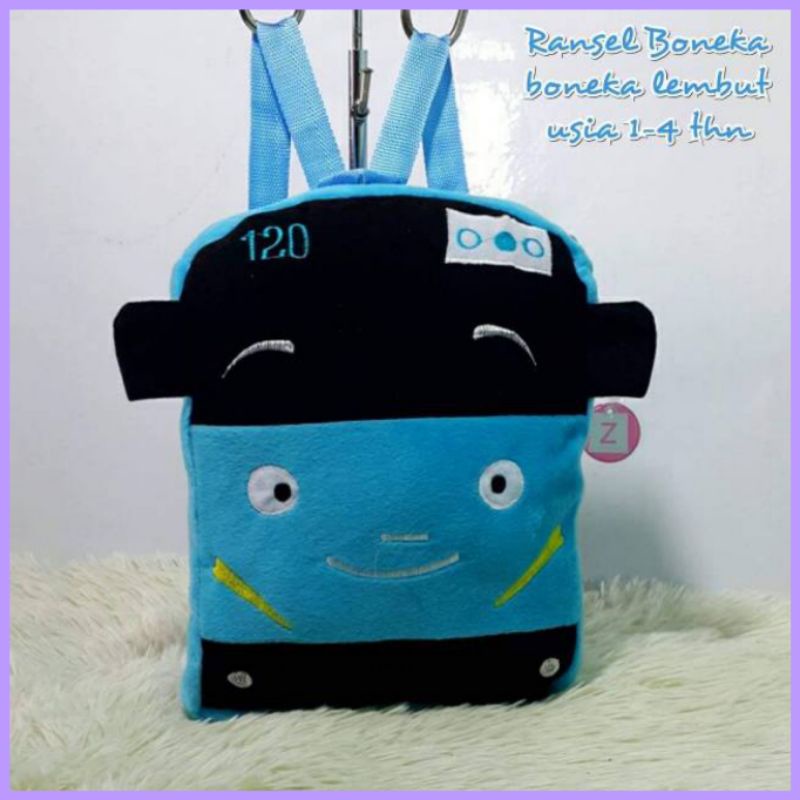 Tas anak boneka karakter / bahan boneka lembut bisa diberi nama by zellshop