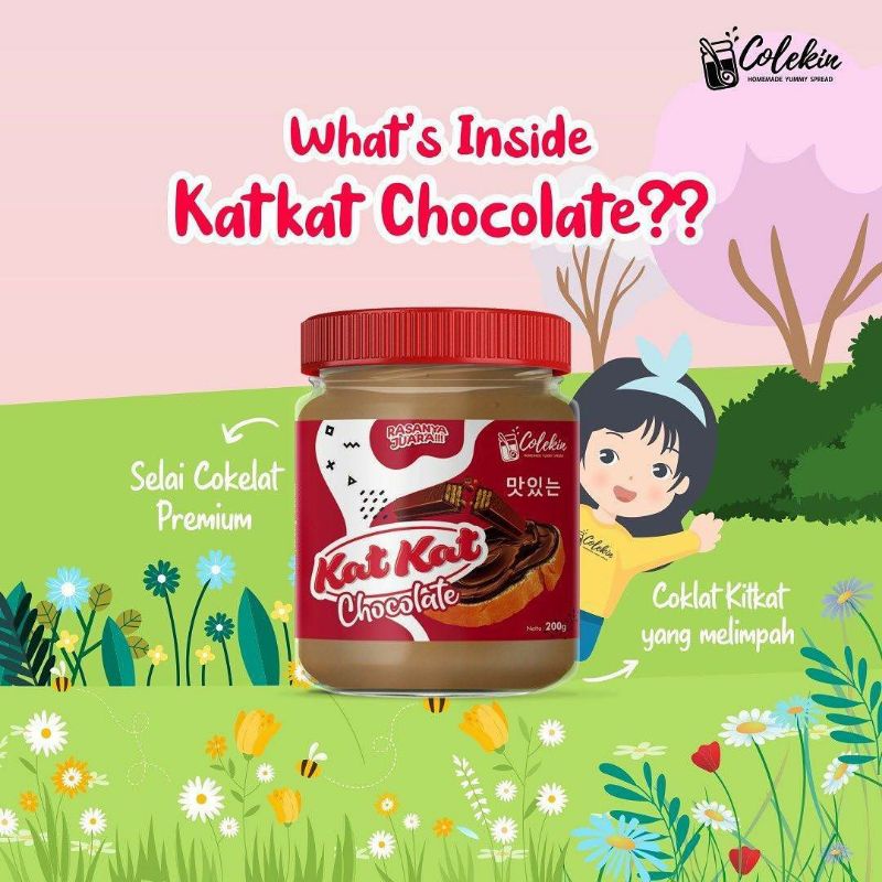 

Colekin - Selai Coklat Toping Kitket - (Katkat Chocolate)