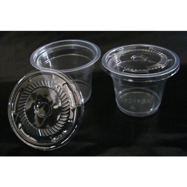 gelas plastik 8 oz Plastik Bening uk. 8oz Gelas bubur kacang