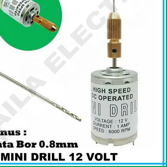 Bor PCB Elektronik / Mini Drill 12 Volt DC