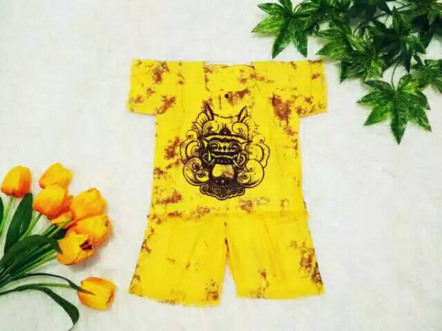 Baju Barong Anak S, M, L, XL Setelan Kaos Bali Anak