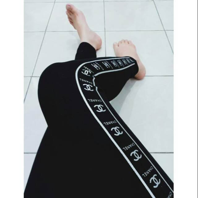 Legging import CHANEL silver